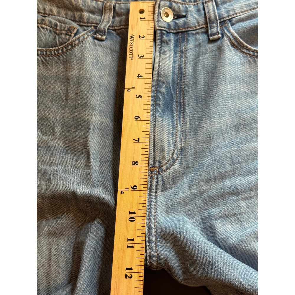 Rag & Bone Lori Mid-Rise Crop Wide Leg Jeans 28 Light Wash Blue Denim Pants - Picture 9 of 11